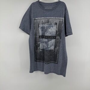 Hey Dude Manhattan Graphic Tee Men's‎ Large Gray Short Sleeve Crew Neck